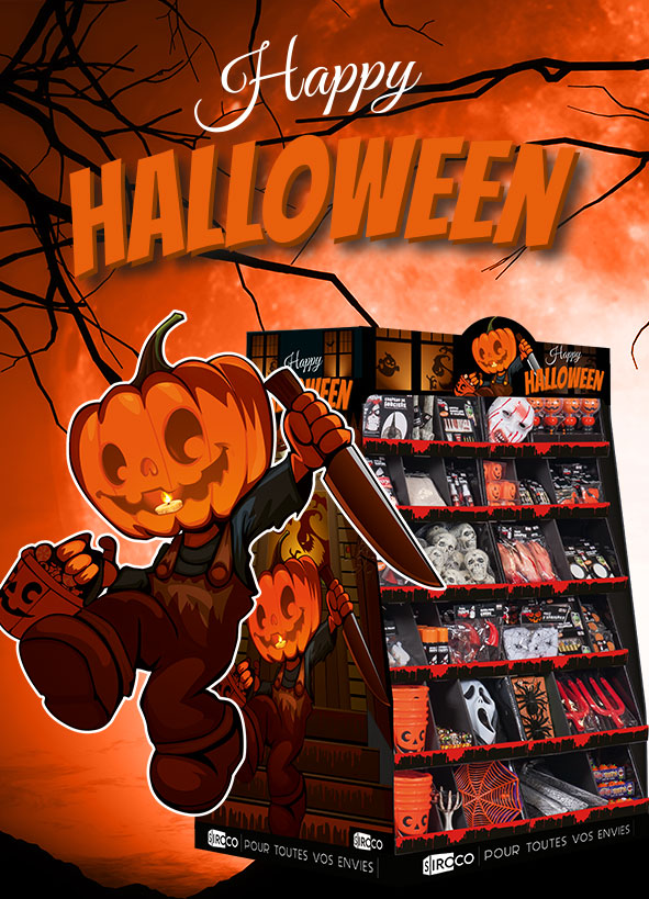 offre à thème box Halloween - packaging & présentoir