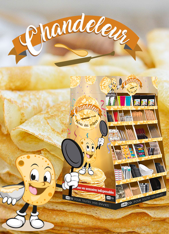 offre à thème box Chandeleur - packaging & présentoir