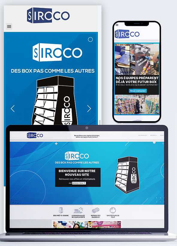Site web institutionnel Siroco-box.fr