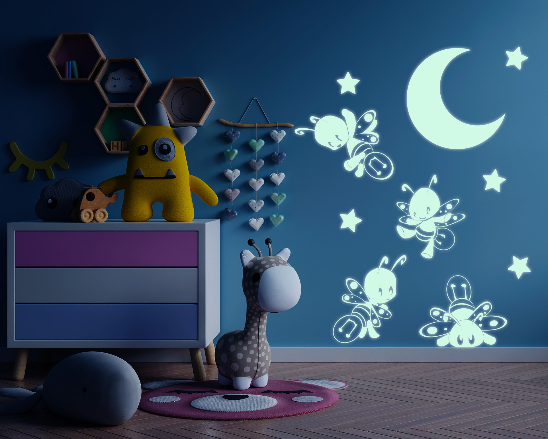 Sticker Glow in the dark pour enfant