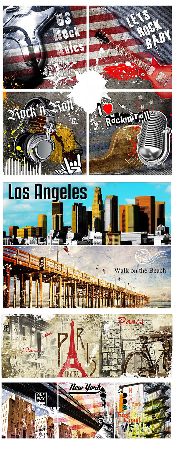 Diverses toiles numériques