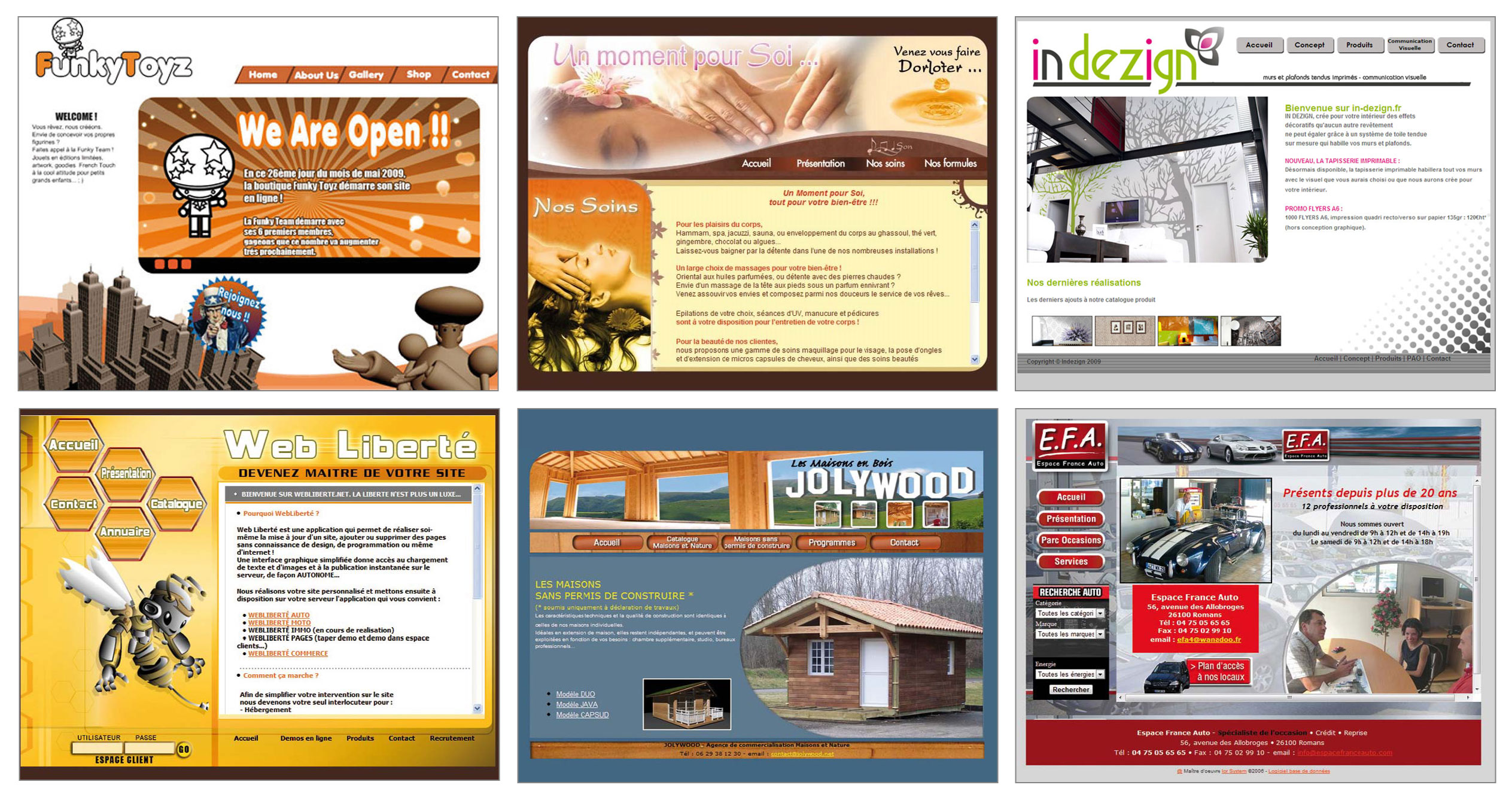 Exemple site des années 2000